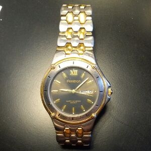 Armitron Two-Tone Watch with Black Dial